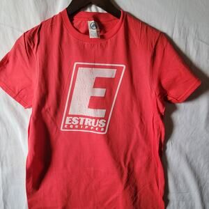 Estrus Records t shirt size  small red